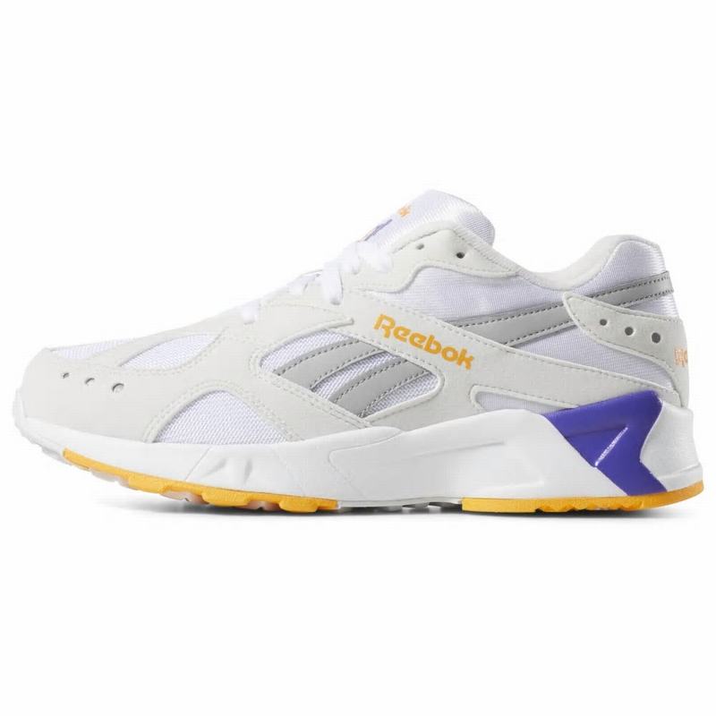 Reebok Aztrek Tenisky Damske - Biele/Siva/Zlate/Nachový QW7274VB